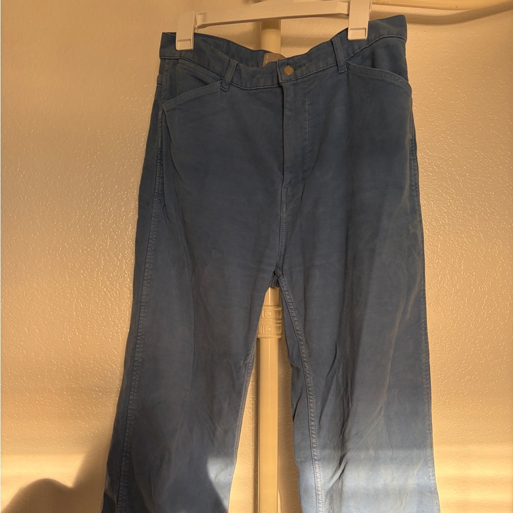 Everlane Light Blue Organic Cotton Pants